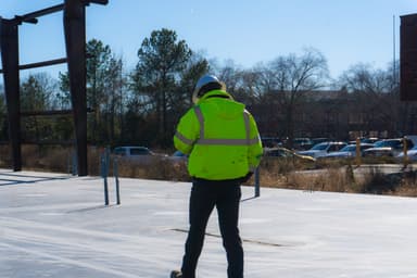 Worker on site
